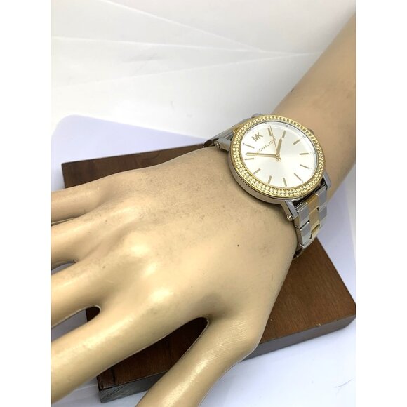 Michael Kors Women\'s Watch MK7348 Quartz Silver Dial 2-Tone Stainless Steel 38mm main image 7